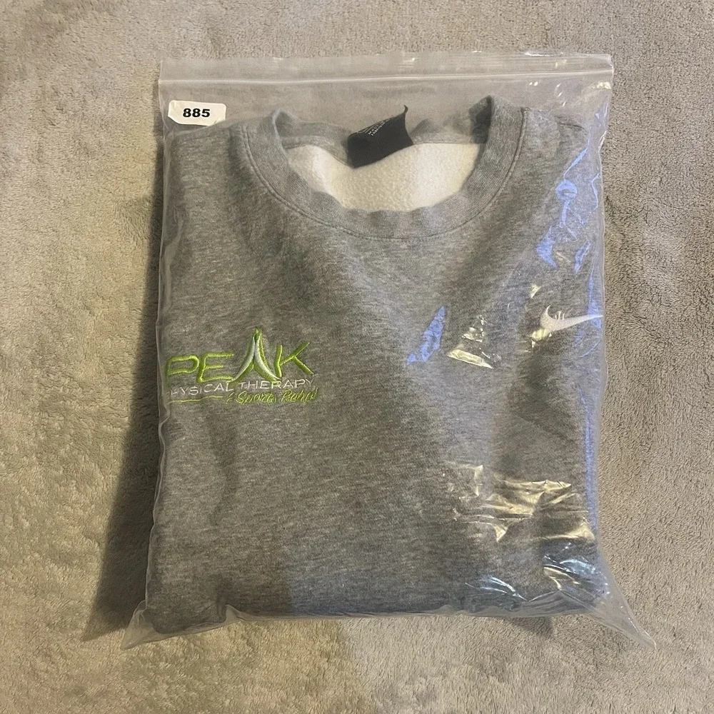 Nike Sweater Men‎ Large Gray Pullover Sweatshirt Physical Therapy Sports Rehab
